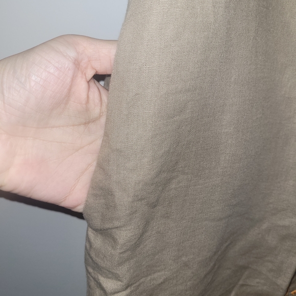 Lucky Brand Linen Blend Embroidered Boho Tank Dress L - Picture 6 of 7